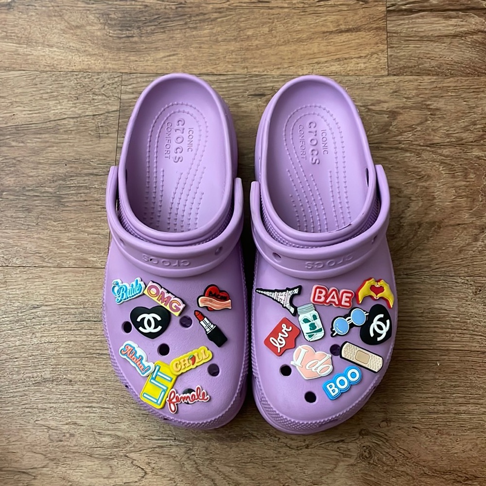 CLASSIC CROCS PLATFORM CLOG 💜💜💜